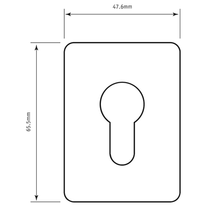 SOUBER TOOLS EE1 Self Adhesive Euro Escutcheon