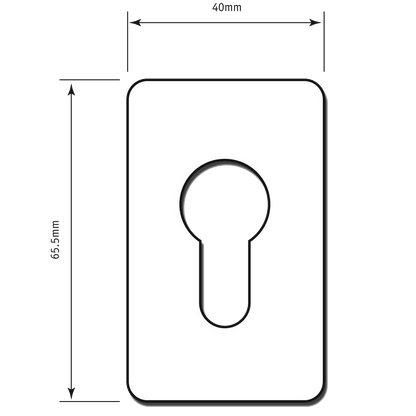 SOUBER TOOLS EE3 Self Adhesive Euro Escutcheon