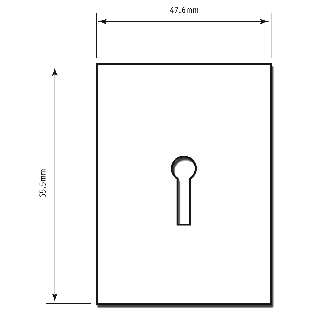 SOUBER TOOLS JE2 Self Adhesive UK Escutcheon