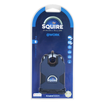 SQUIRE SS50CP5 Stronghold Steel 5 Pin Closed Shackle Padlock