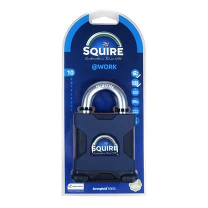 SQUIRE SS65S Stronghold Steel Open Shackle Padlock