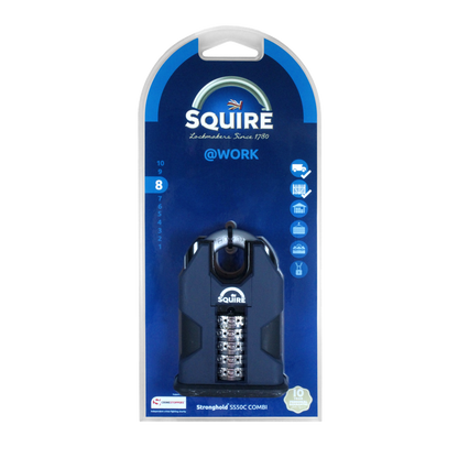 SQUIRE SS50C Stronghold Closed Shackle Recodable Combination Padlock
