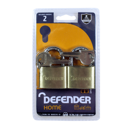 DEFENDER Brass Open Shackle Padlock