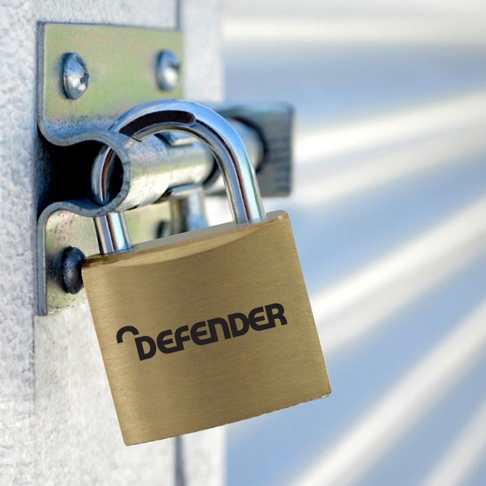 DEFENDER Brass Open Shackle Padlock