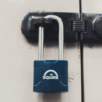 SQUIRE Stronglock Plus Laminated Padlock In Protective Casing Long Shackle