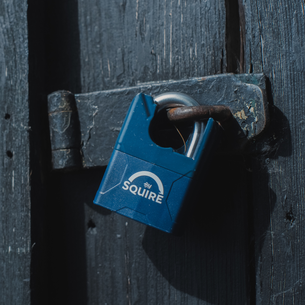 SQUIRE Stronglock Plus Laminated Padlock In Protective Casing Closed Shackle