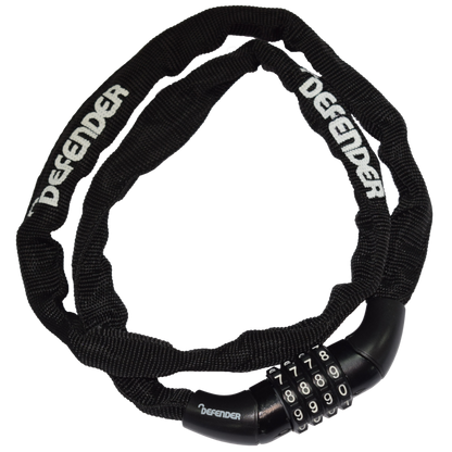 DEFENDER By Squire Cycle Chain Lock With 4 Wheel Combination 3.5mm x 900mm