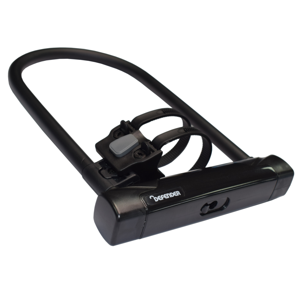 DEFENDER By Squire Cycle D-Lock With Bracket 11mm x 230mm