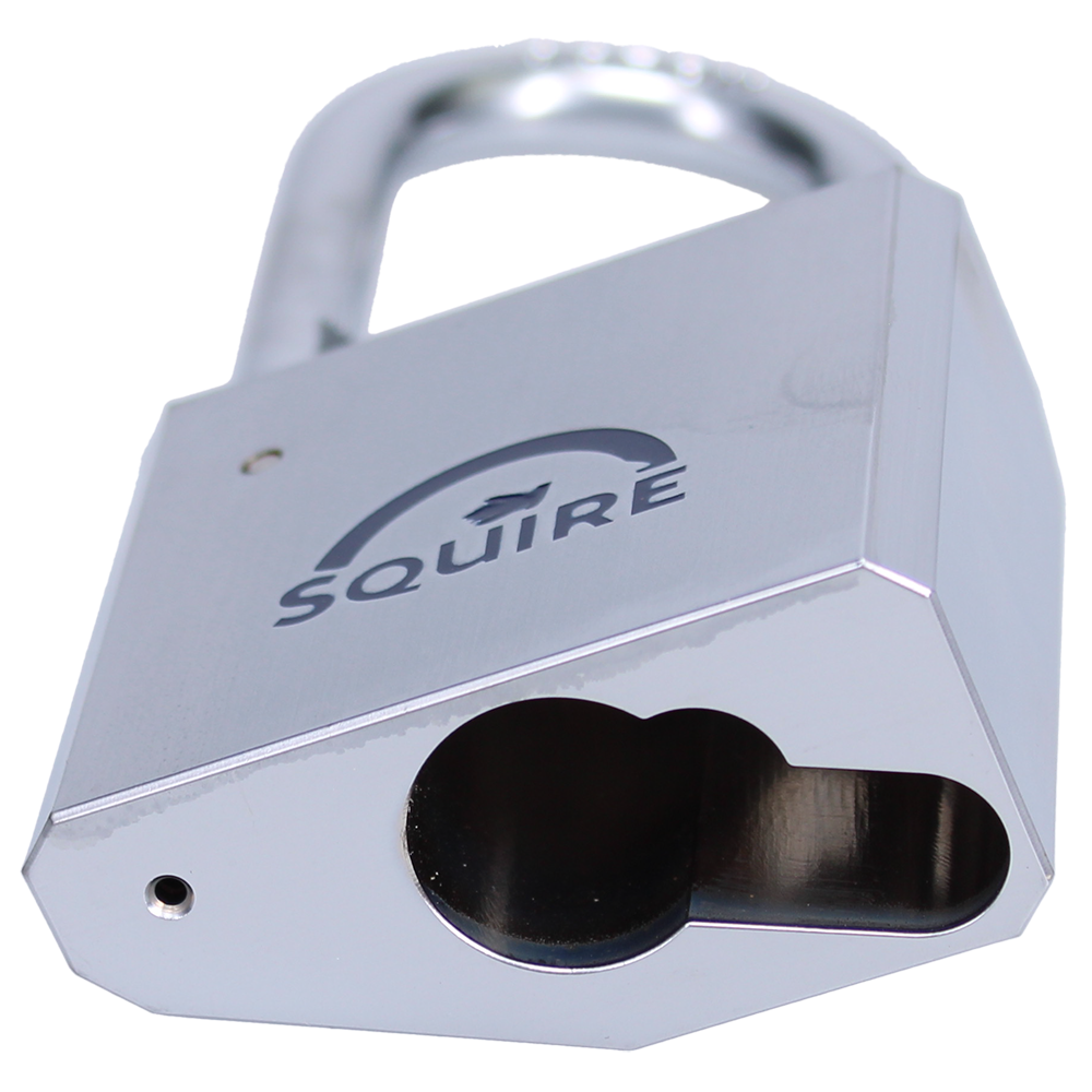 SQUIRE HEB50 Open Shackle Padlock Body To Accept 40mm (30/10) Half Euro Cylinder