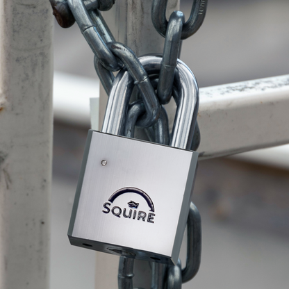 SQUIRE HEB50 Open Shackle Padlock Body To Accept 40mm (30/10) Half Euro Cylinder