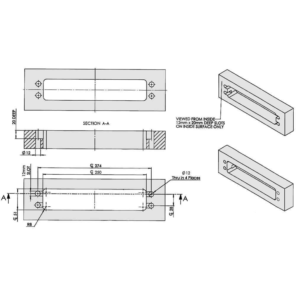 TROJAN Unicorn TS008 FD30 Letterplate