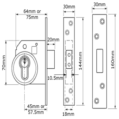 UNION 212441E Euro Deadlock