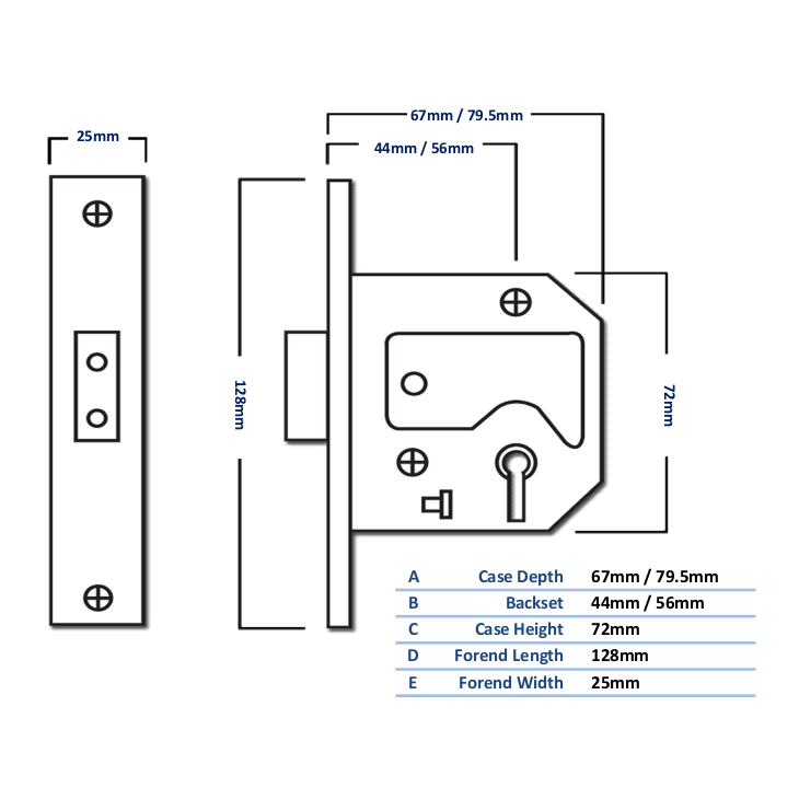 UNION 2134 5 Lever Deadlock