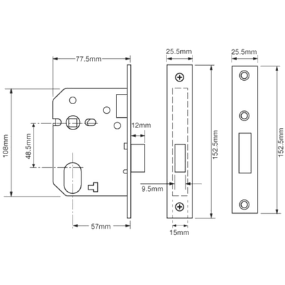 UNION 21412 Oval Escape Sashlock