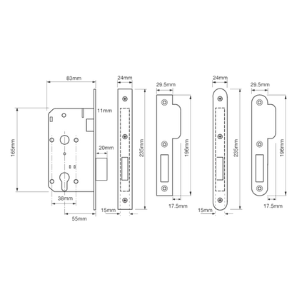UNION JL2C22 DIN Euro Deadcase