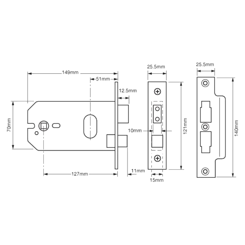 UNION L2041 Horizontal Oval Sashcase