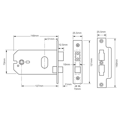UNION L2041 Horizontal Oval Sashcase