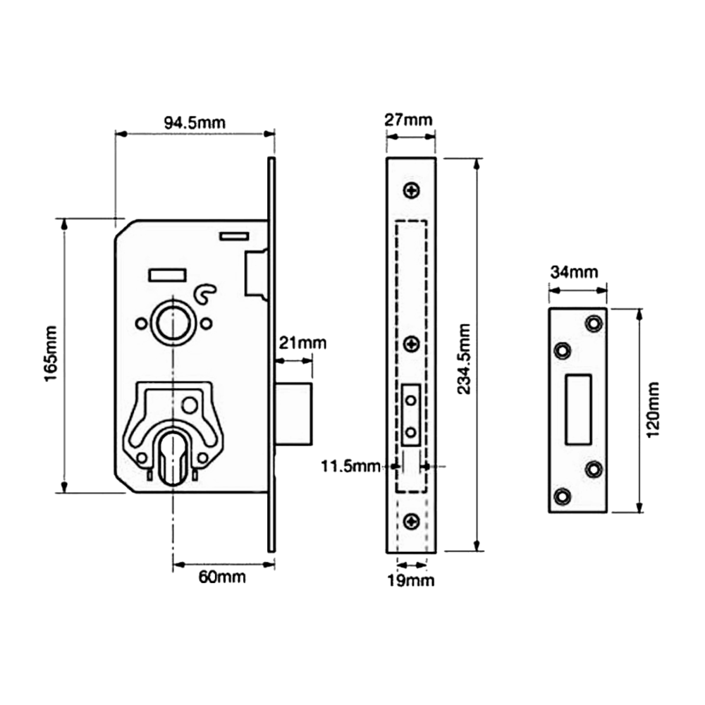 UNION L2170 Euro / Oval Deadcase