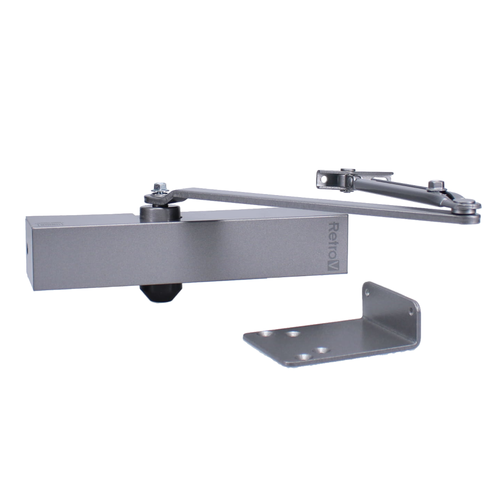 UNION RETRO V Size 3-4 Overhead Door Closer