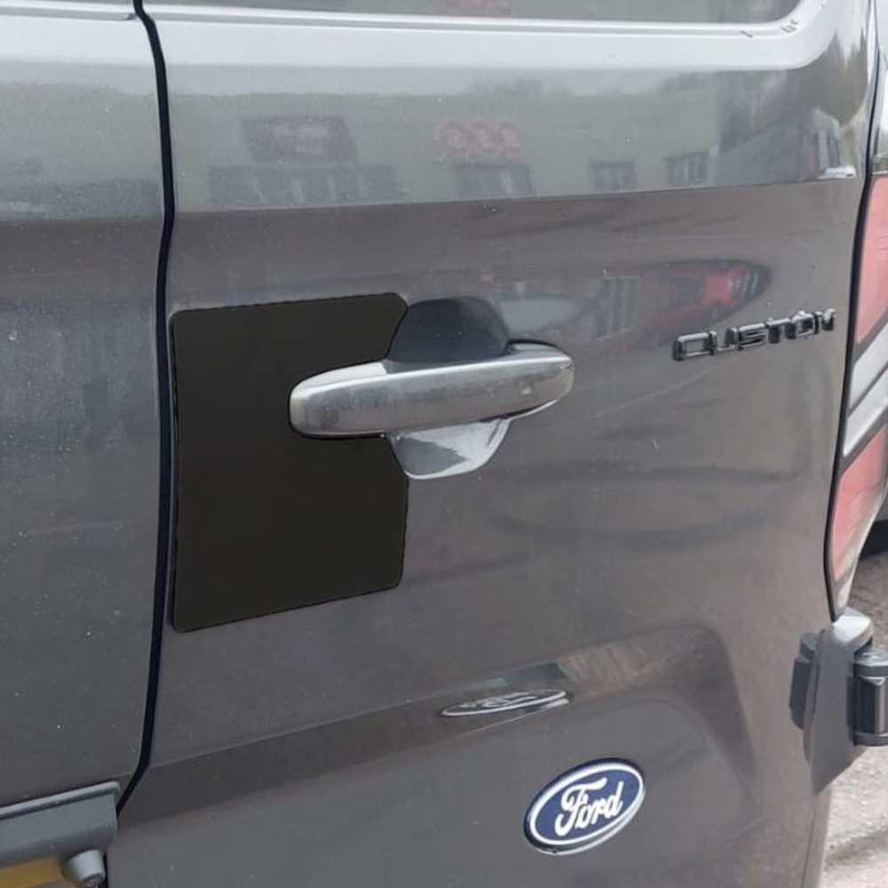 VAN GUARD VGP653 Ext Handle Shield For Twin Rear Door To Suit Ford Transit Custom (2023 On) & VW Transporter T7 (2025 On)
