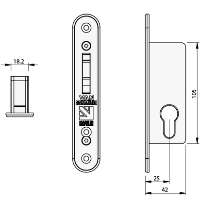 VAN GUARD VGLK541-40000 Replacement Cab Door Lock (Drivers Side) To Suit Ford Transit Custom 2013-2023