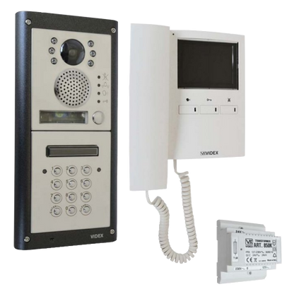 VIDEX 4K Video 1 Way Intercom Kit With Keypad