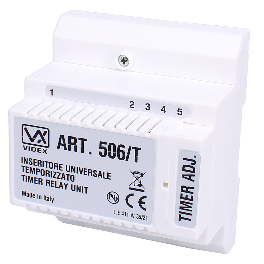 VIDEX 506T 12V/24V AC/DC Relay With Timer