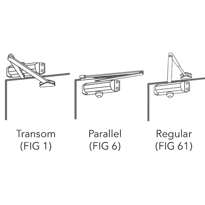 ASEC Vital Size 3 Overhead Door Closer
