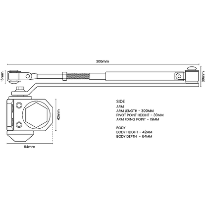 ASEC Vital Size 3 Overhead Door Closer