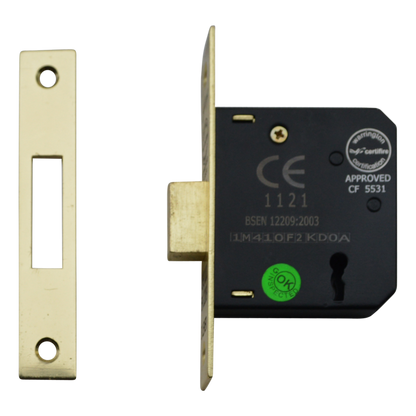 ASEC Vital 3 Lever Deadlock 75mm - Gold