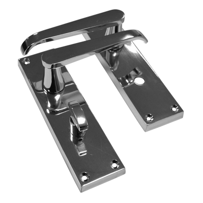 ASEC Vital Victorian Plate Mounted Straight Lever Furniture 150mm Bathroom - Chrome Plated