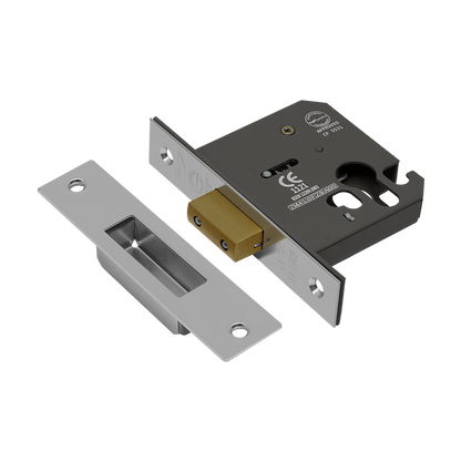 ASEC Vital Mortice Euro Deadcase 75mm - Nickel Plated