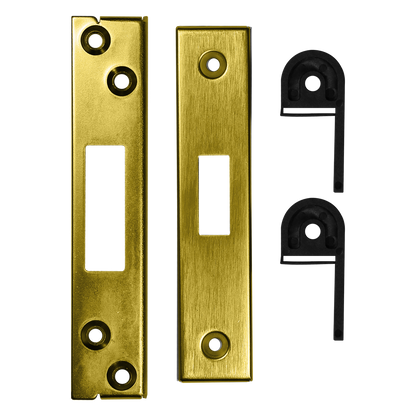 ASEC Vital BS 5 Lever Deadlock Rebate Kit Polished Brass