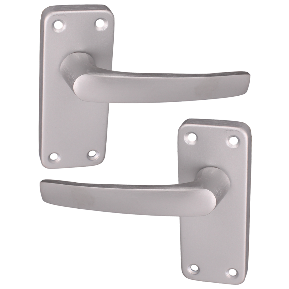 ASEC VITAL Aluminium Contract Latch Furniture Aluminium - Polished Anodised Aluminium