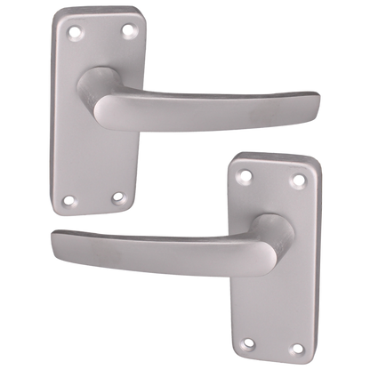 ASEC VITAL Aluminium Contract Latch Furniture Aluminium - Polished Anodised Aluminium