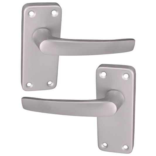ASEC VITAL Aluminium Contract Latch Furniture Aluminium - Polished Anodised Aluminium