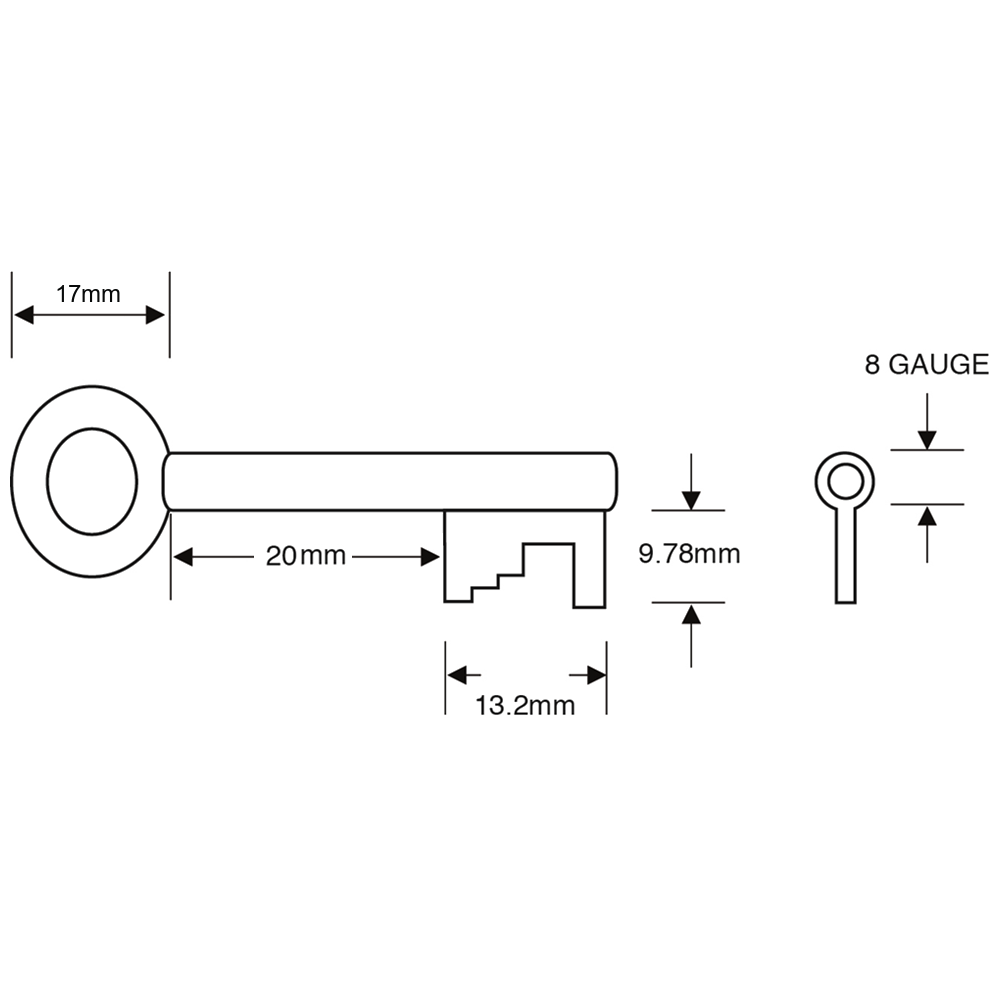 WALSALL LOCKS Pre-Cut FB11 Key To Suit Fire Brigade Padlocks