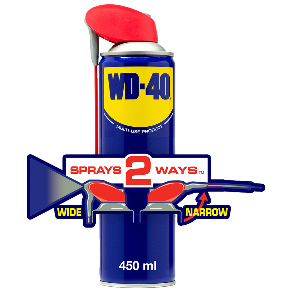 WD-40 Lubricant Spray with Smart Straw 450ml