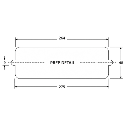 WELSEAL UPVC Letter Box 305mm Wide
