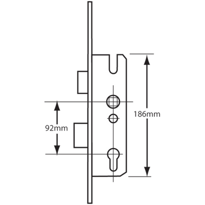 WINKHAUS Lever Operated Latch & Deadbolt - Overnight Lock