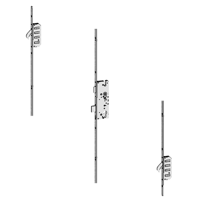 WINKHAUS STV Trulock LL Latch & Deadbolt 2 Hook 20mm Radius Faceplate