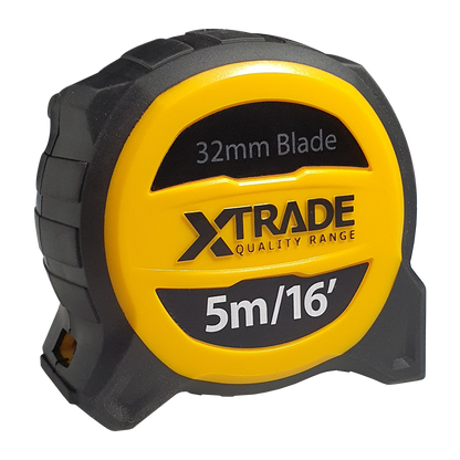 XTRADE Robust Retractable 32mm Wide Tape Measure