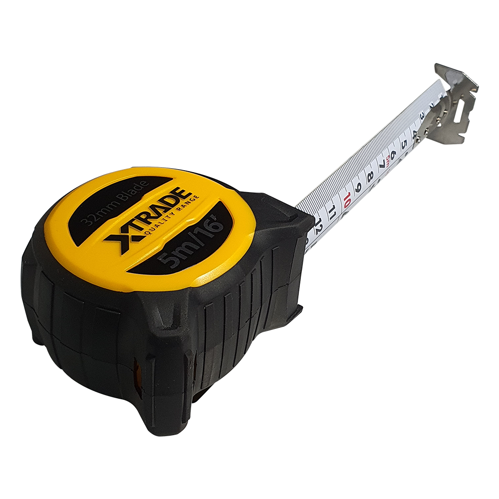 XTRADE Robust Retractable 32mm Wide Tape Measure