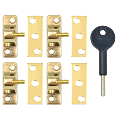 YALE 8K118 Casement Window Lock - 4 Pack