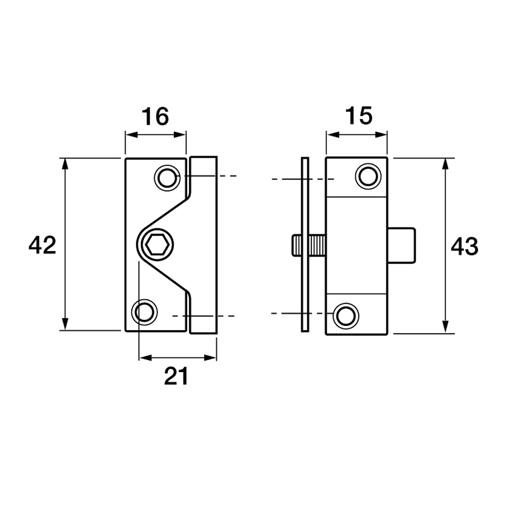 YALE 8K118 Casement Window Lock - 4 Pack