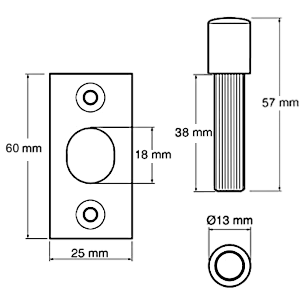 YALE P125 Hinge Bolt