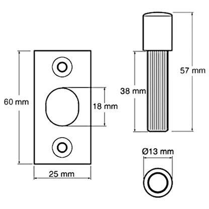 YALE P125 Hinge Bolt