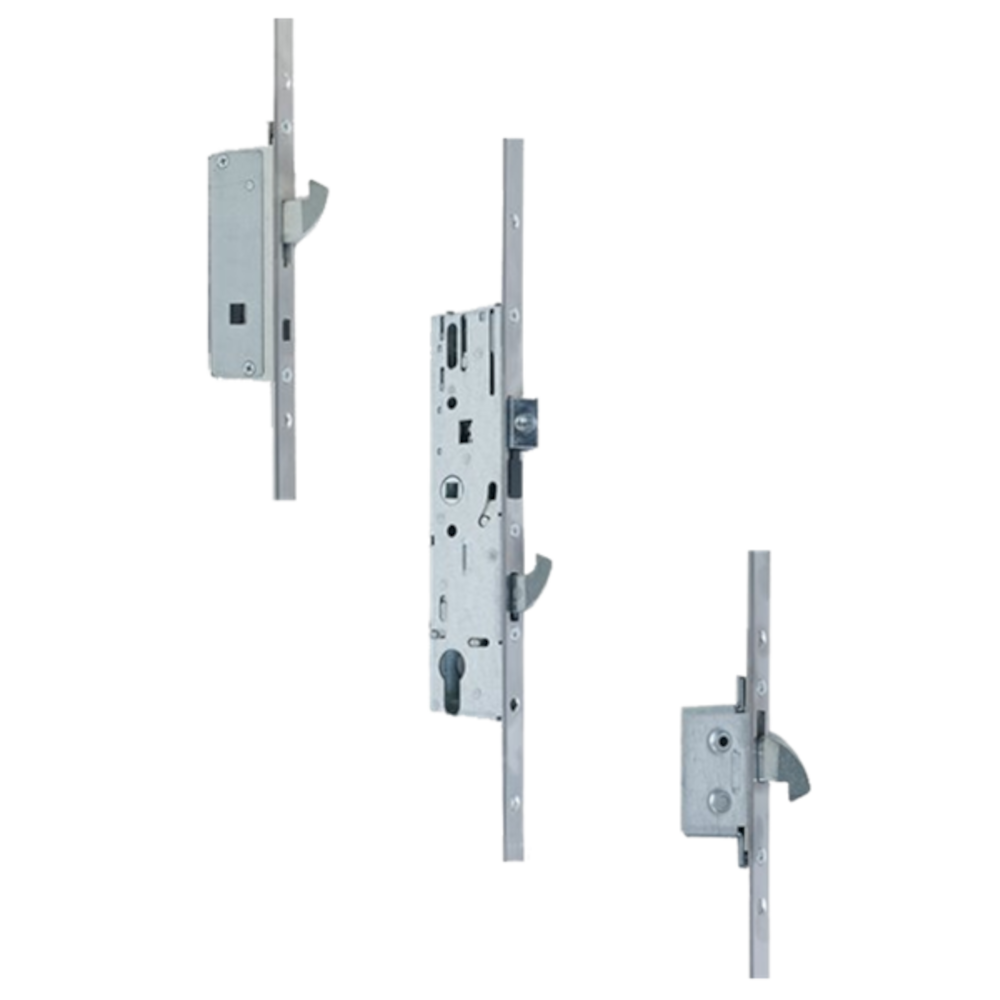YALE AutoSecure Lever Operated Latch & Hookbolt Split Spindle - 2 Hook 16mm