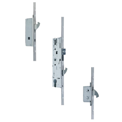 YALE AutoSecure Lever Operated Latch & Hookbolt Split Spindle - 2 Hook 16mm
