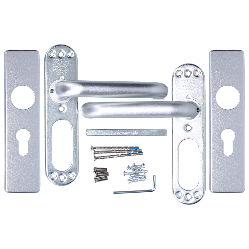 ZOO Return To Door Lever Handle On Euro Lock Backplate FD30/60